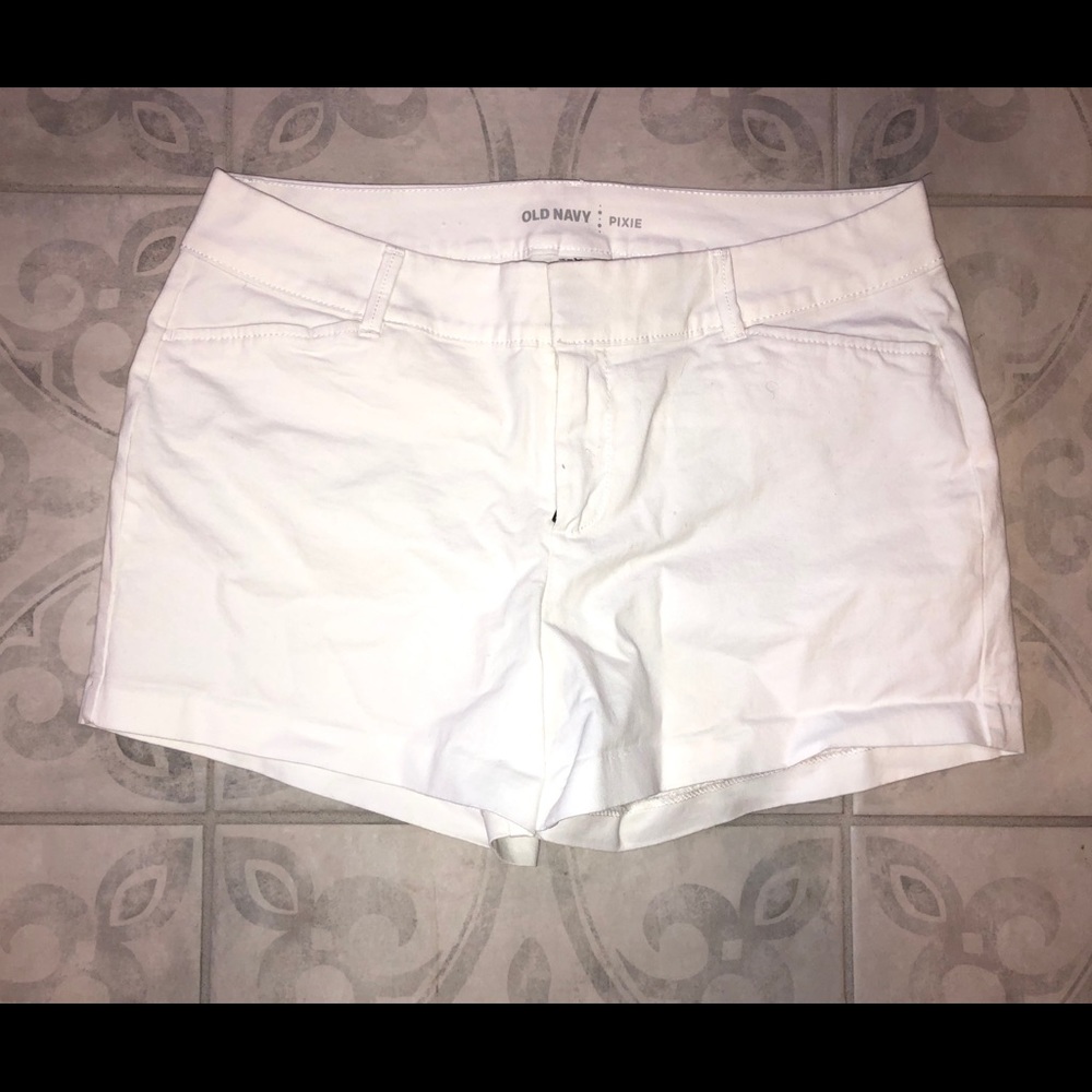 White Old Navy Pixie Shorts